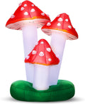 Winnerwhy 5.9ft Giant Inflatable Mushroom Halloween Wonderland Yard Decor / Built-in LED Lighted Blow up
