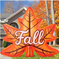 GOOSH 8.6 FT Thanksgiving Inflatables Decorations Outdoor Blow Up Fall Maple Leaf Yard with Built-in LEDs for
