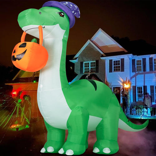 10FT Giant Halloween Decorations Inflatable Dinosaur Outdoor Decor. / Halloween Blow Up Yard Decorations
