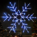 Retisee 1 Pcs 36" Christmas Snowflake Lights LED Silhouette Snowflake Lights Large Folding Window Lighted
