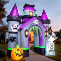 ZPISF Halloween Inflatables 12 FT Haunted House Castle Archway Outdoor Decorations, Large Halloween Arch Blow