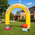 9Ft Welcome Back to School Inflatables Outdoor Decorations with Built-in LED Lights, Giant Pencil Blow Up